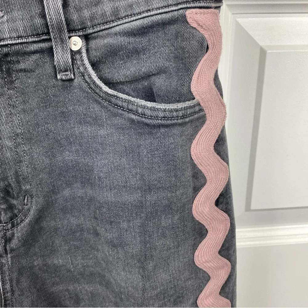 Citizens Of Humanity Jeans Demy Cropped Flare Date Night Pink Wave Size 26 Gray